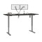 Bestar Bestar Upstand 72W x 30D Standing Desk with Dual Monitor Arm in deep grey 175880-000032 - alternate 8